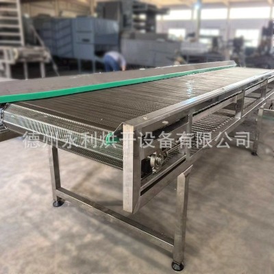 勇利供应不锈钢食品输送机 不锈钢网带输送机 多层带式输送线加工图3