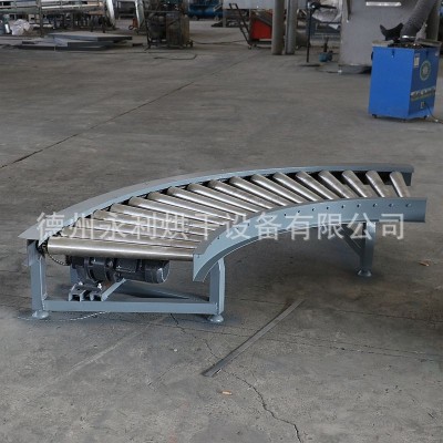 定制滚筒转弯机小型纸箱60度无动力滚筒输送线流水线加工图2