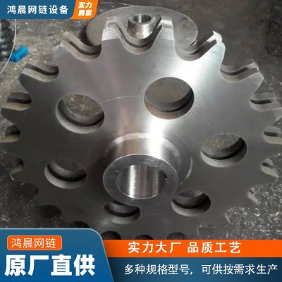 多种型号链轮齿轮 大节距碳钢链轮机械传动配件工业用带键槽链轮图3