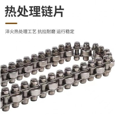 08BS倍速链条尼龙/钢制双侧滚轮单倍速链条耐磨 厂家大量现货图3