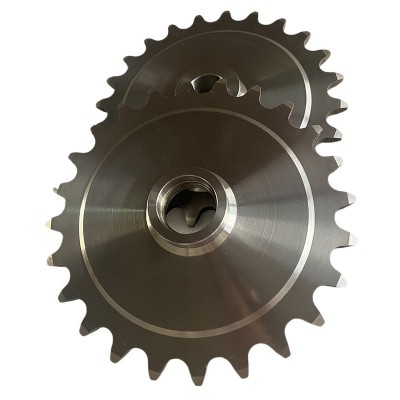 304不锈钢链轮非标定制3分4分5分工业传动齿轮双节距滚轮碳钢链轮图4