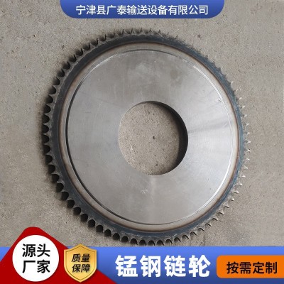 不锈钢链轮非标加工工业单排双排大节距链轮齿轮输送机传动链轮