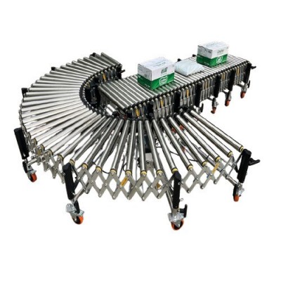 小型动力滚筒伸缩输送机 物流分拣快递输送线 装卸货滚筒输送线图5