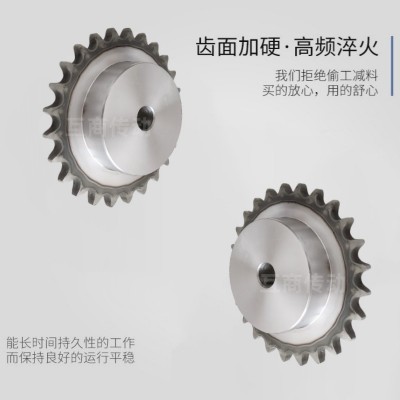 45钢高强度5分链轮 10A系列齐全 10A5分10-19齿 链条齿轮配 件大全图4