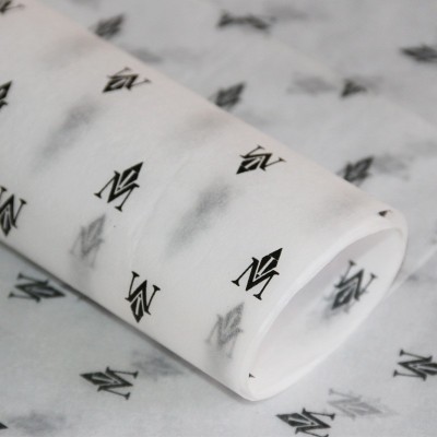 拷贝纸定制印刷logo图案鞋子服类包装纸半透明防潮内衬纸雪梨纸图4