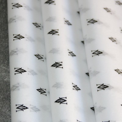 拷贝纸定制印刷logo图案鞋子服类包装纸半透明防潮内衬纸雪梨纸