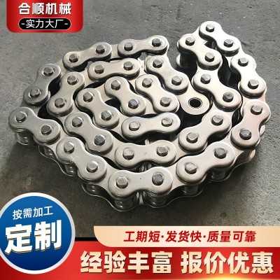 12A不锈钢304链条节距15.875输送链条耐高温不锈钢钢工业链条图3