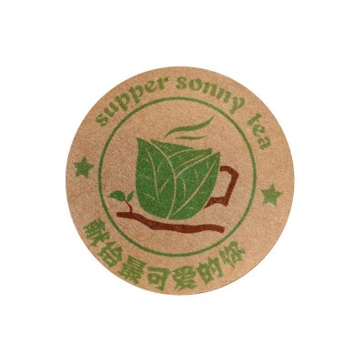 牛皮纸复古标签蜂蜜罐茶叶封口标贴食品特产茶叶封口贴不干胶定制图3