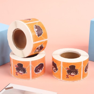 贴纸定制不干胶标签定做卡通贴纸印刷卷筒透明铜版纸儿童奖励贴纸图3