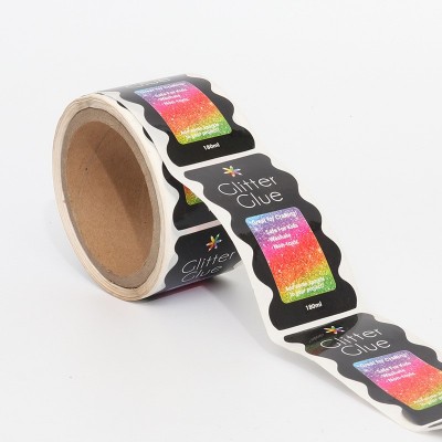 定制贴纸透明不干胶标签食品级铜版纸支持logo定做背胶防伪条形码图3