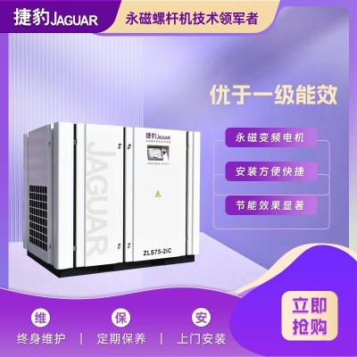 永磁变频螺杆式空压机 75P 55KW捷豹节能低噪音螺杆高压静音图3