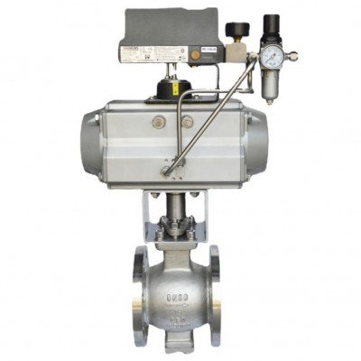 气动V型球造纸专用球阀泥清耐磨价格水阀优惠半厂家直销图2