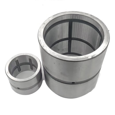 厂家现货 螺丝机内套50*65*60复合含油工程机械配件钢套铁套图2