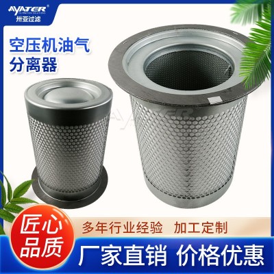 厂家供应螺杆式空压机三滤玻纤耗材油分滤芯内置油雾分离器滤芯图4