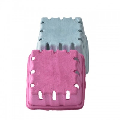 环保全降解纸浆果篮一次性樱桃 草莓 车厘子托盘图2