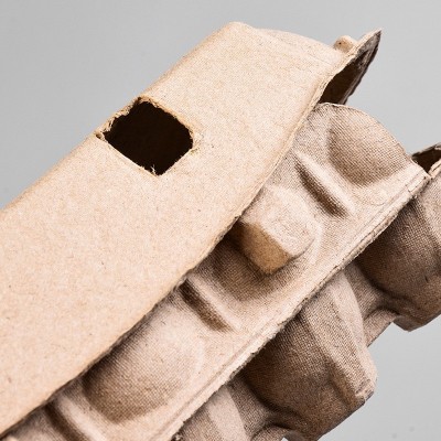 厂家直销可降解土鸡蛋12枚蛋盒本色纸浆蛋盒环保初生蛋盒支持定制图3