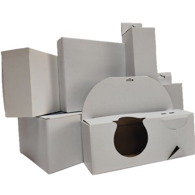 瓦楞盒硬纸盒现货白盒三层大尺寸包装盒杯子五金配件纸盒加厚纸箱图4