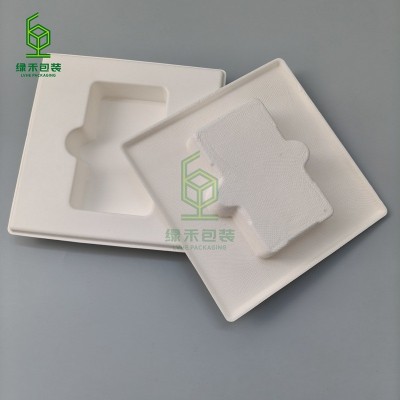 湿压环保纸浆内托 化妆品纸浆包装纸托 可再生环保纸浆模塑图3