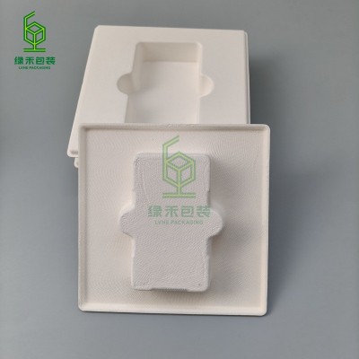 湿压环保纸浆内托 化妆品纸浆包装纸托 可再生环保纸浆模塑图4