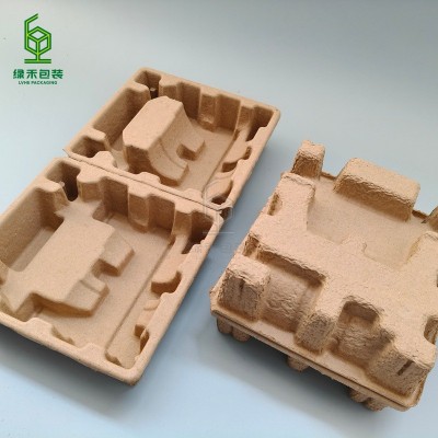 黄浆托厂家生产 干压纸浆汽车灯汽车配件纸托 加厚抗震电表纸托图2