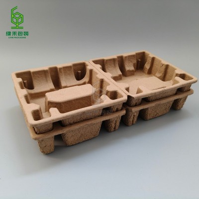 黄浆托厂家生产 干压纸浆汽车灯汽车配件纸托 加厚抗震电表纸托图4