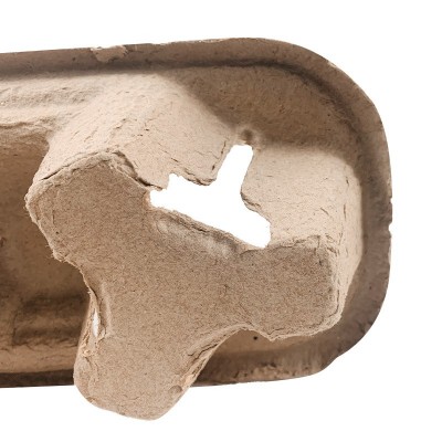 加工定制纸浆双杯托不可拆一次性可降解咖啡饮料打包专用底座纸托图3