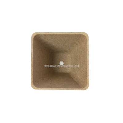 一次性纸浆育苗杯8厘米方形单孔盆植物种子发芽保护根部纸塑