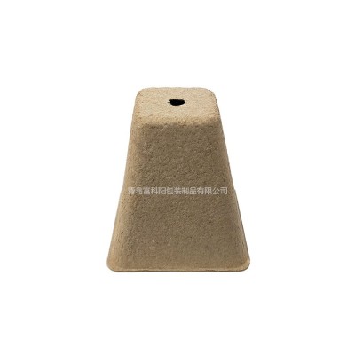 一次性纸浆育苗杯8厘米方形单孔盆植物种子发芽保护根部纸塑图3