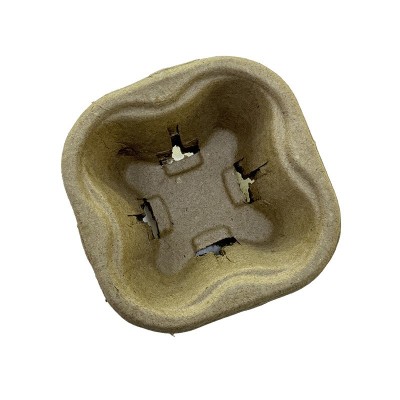 现货供应一次性纸浆杯托可撕双杯托环保可降解奶茶咖啡杯底托厂家图4