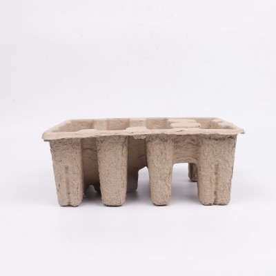 厂家供应内衬纸塑盒降解家用电器纸浆托物流运输缓冲纸托 纸浆盒图2