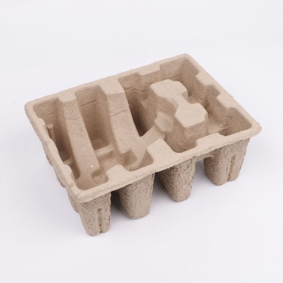 厂家供应内衬纸塑盒降解家用电器纸浆托物流运输缓冲纸托 纸浆盒图5