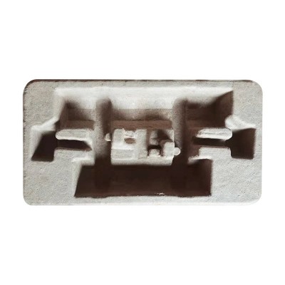 宁波纸浆托厂家供应黄色干压纸内衬可全降解纸托缓冲物流运输防震图4