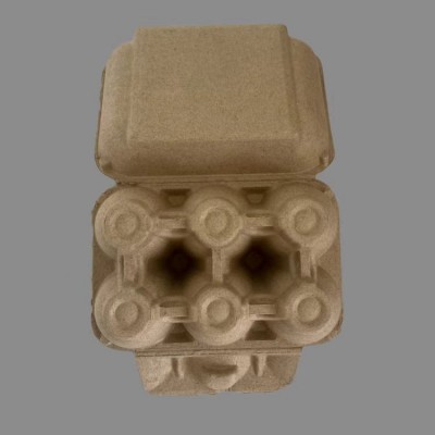 6枚鸡蛋盒纸浆蛋托土鸡蛋蛋托纸浆模塑内衬纸托图2