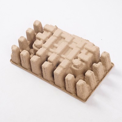 纸塑可降解纸托纸浆模塑电子产品木浆干压纸托家用电器干压纸托图3