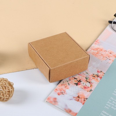 手工皂包装盒牛皮纸黑卡茶叶盒子小饰品纸盒方形飞机盒跨境礼品盒图5