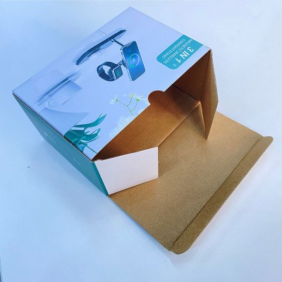 瓦楞盒彩盒坑盒飞机盒电子产品瓦楞纸扣底盒包装盒纸箱水果盒折叠图2