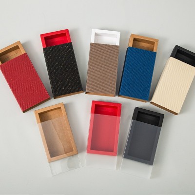 长方形牛皮纸盒折叠盒包装盒彩盒抽屉盒批发礼品盒空盒饰 品定制图3