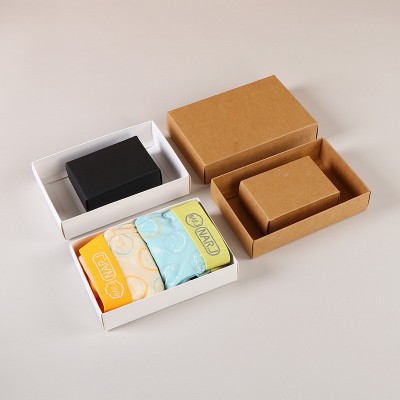 皮纸盒天地盖包装盒彩盒袜子内裤抽屉盒礼品盒小纸盒批发图2