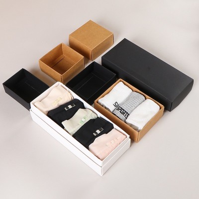 皮纸盒天地盖包装盒彩盒袜子内裤抽屉盒礼品盒小纸盒批发图3