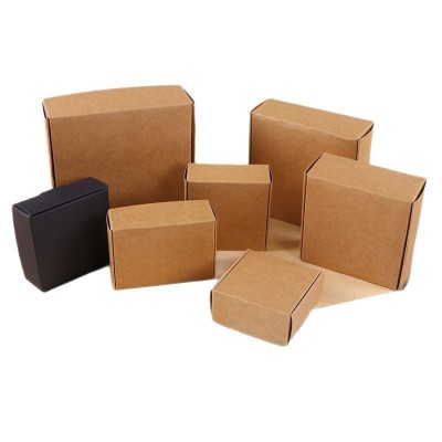 活动手工皂包装盒牛皮纸盒黑卡茶叶盒子小饰品纸盒方形飞 机盒定制图5