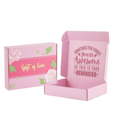 特硬彩色飞机盒定制纸盒打包盒服装内衣撕拉链飞机盒包装 盒子批发图5