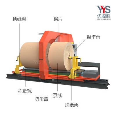 大型切纸机设备瓦楞纸切面平整适用各类型纸卷切割自动外加工两用图3
