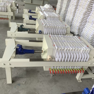 小型污水处理设备污泥污水过滤3平手动压滤机厂家 小型手动压滤机图4