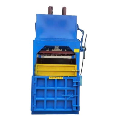 大型立式液压打包机 废纸箱塑料瓶易拉罐压包机 废铝油桶压扁机图4