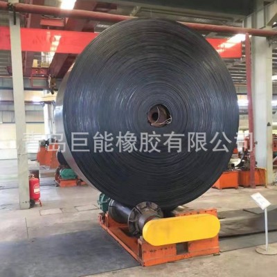 厂家专业供应尼龙聚酯输送带 EP200 EP300运输带 黑色橡胶传送带图2