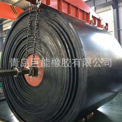 厂家专业供应尼龙聚酯输送带 EP200 EP300运输带 黑色橡胶传送带图4
