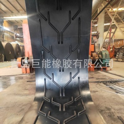 输送机专用输送带 强力尼龙聚酯EP橡胶传送带 耐磨防滑人字输送带图5