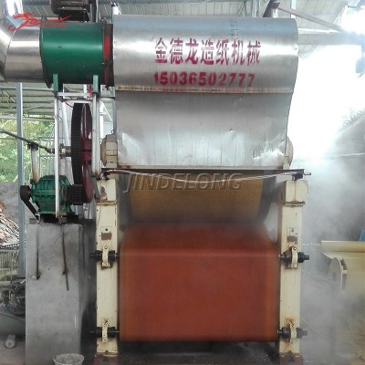 787mm小型卫生纸机 造纸全套设备餐巾纸原纸造纸机 厂家生产定制图2