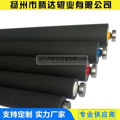 腾达辊业 输送胶棍 分切覆膜机包胶滚筒硅胶辊工业压辊橡胶弯辊图3