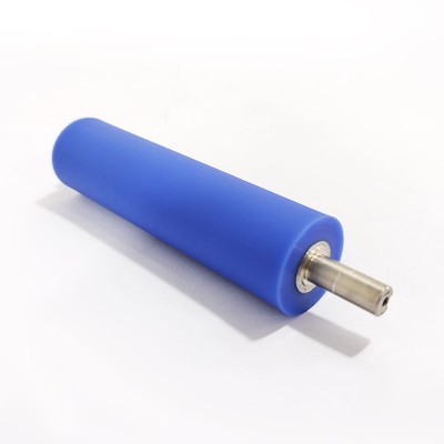 胶辊滚筒滚轮防静电硅胶聚氨酯pu耐磨寿命长定做印刷包胶橡胶图2